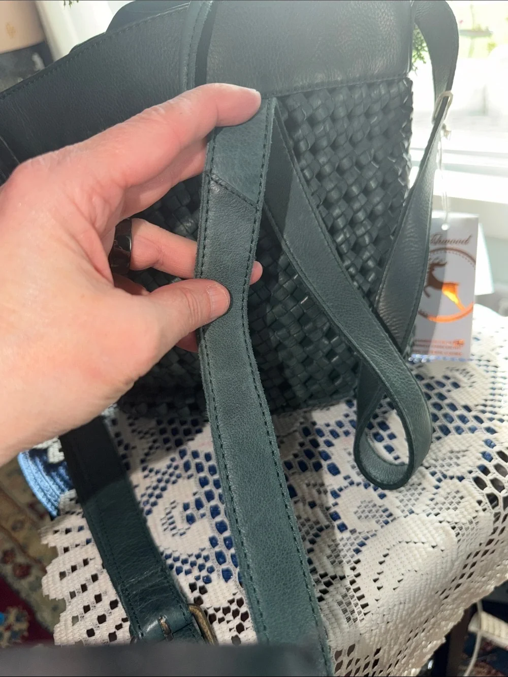 NWT Ashwood Woven Leather Bucket Bag. Crafted in the UK 100% Genuine Leather!
